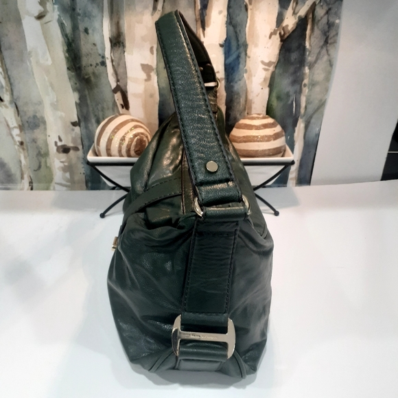 Dana Bachman hunter green and gold satchel - Picture 13 of 13